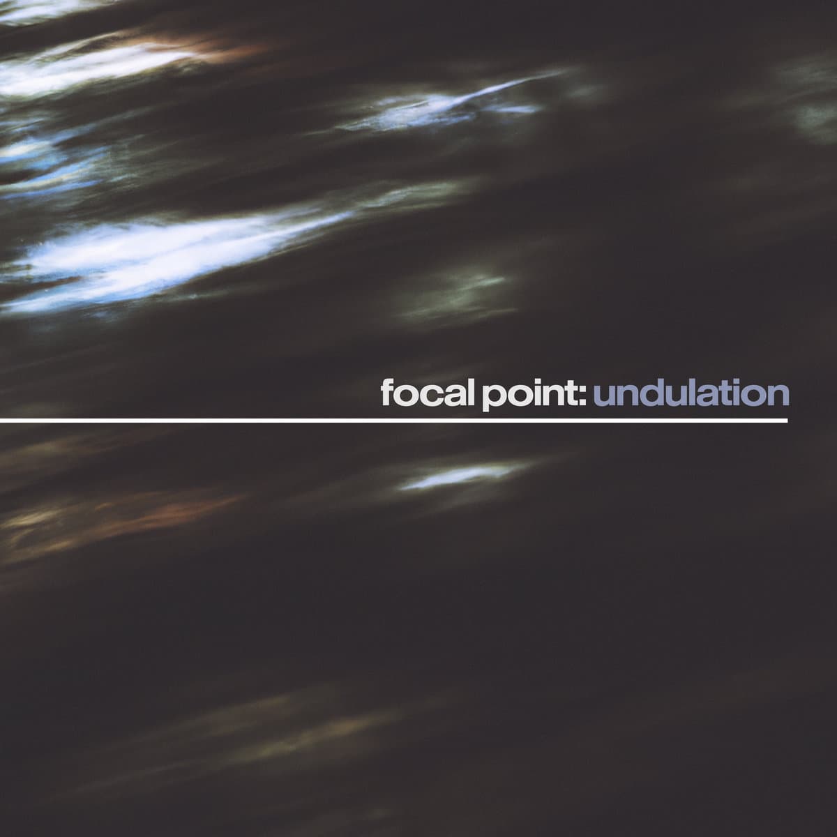 Cover art for 'Focal Point: Undulation' featuring a blurred motion photo of ocean waves