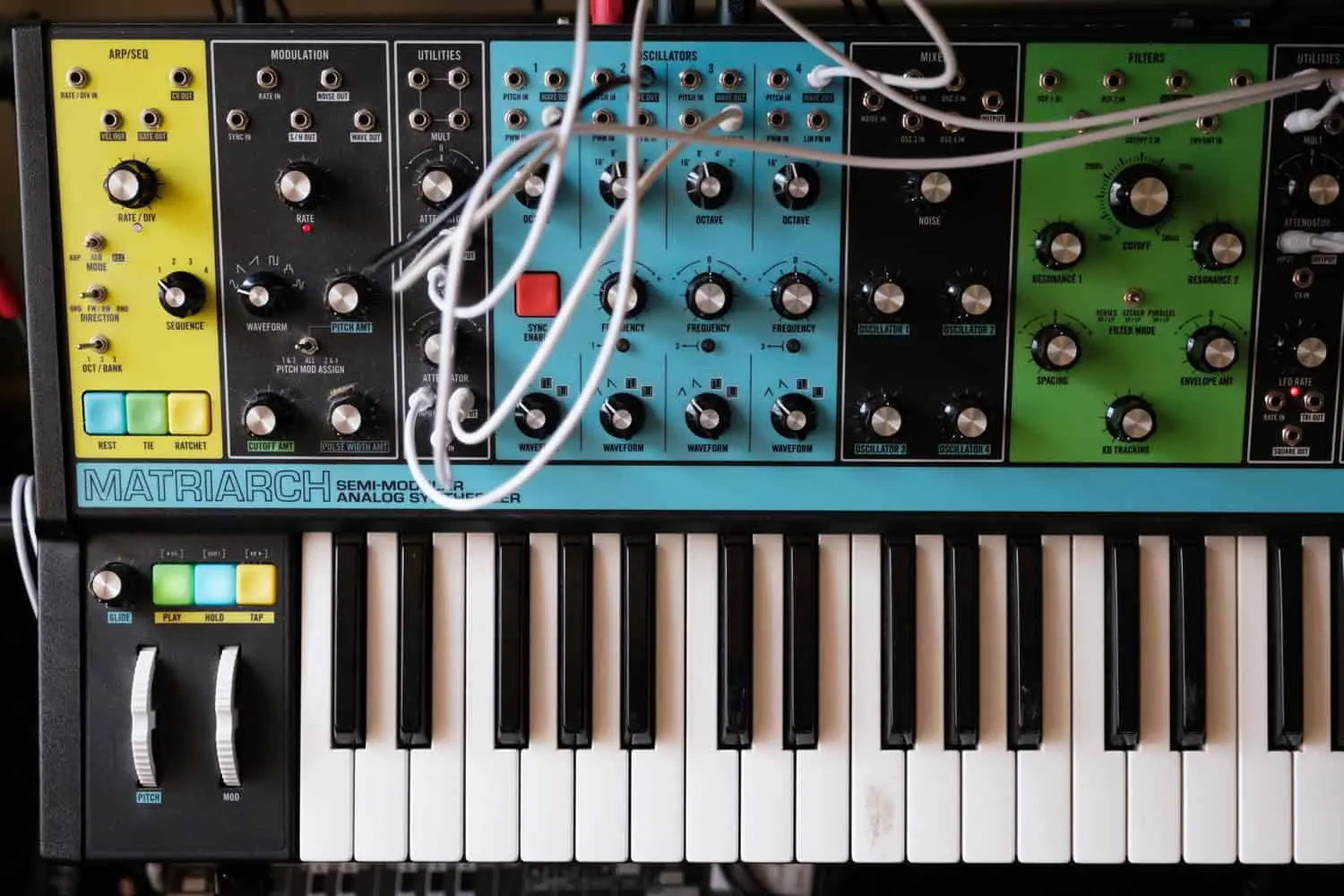Photo of analog synthesizer